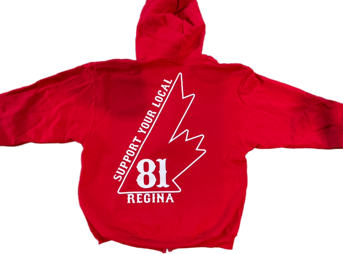 Red and white design