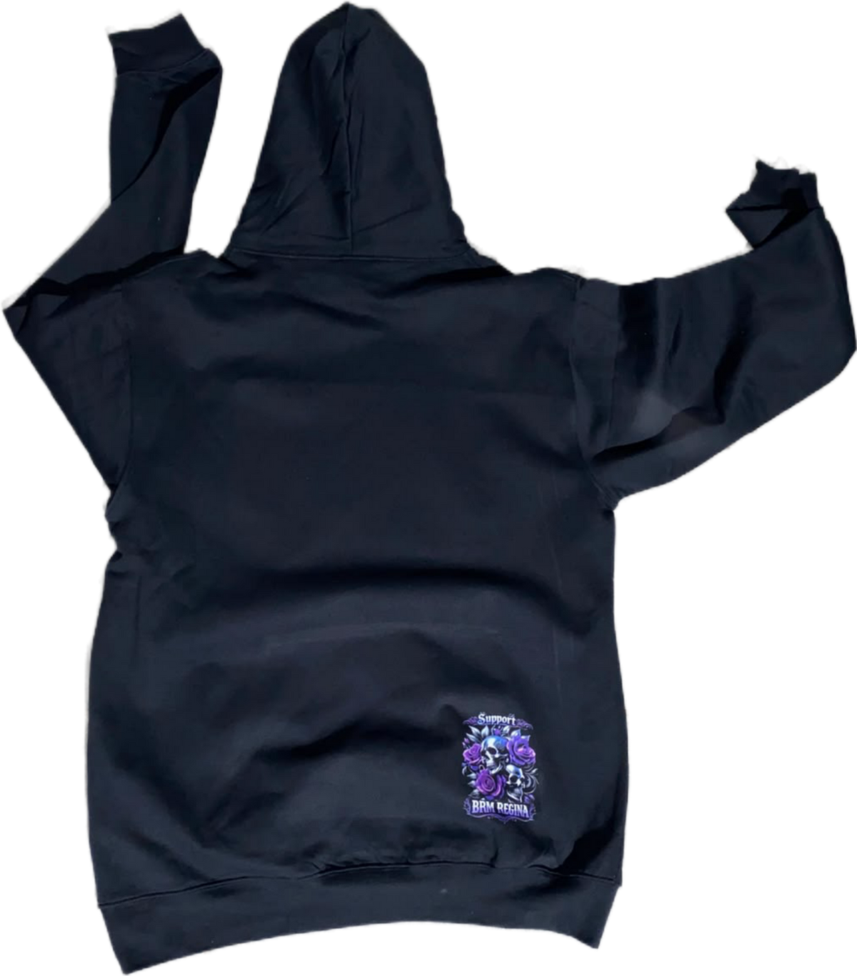 Purple and silver support