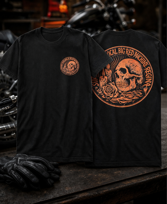 Red skull t shirt