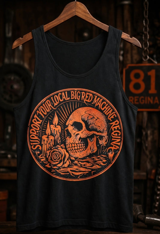 Red skull tank