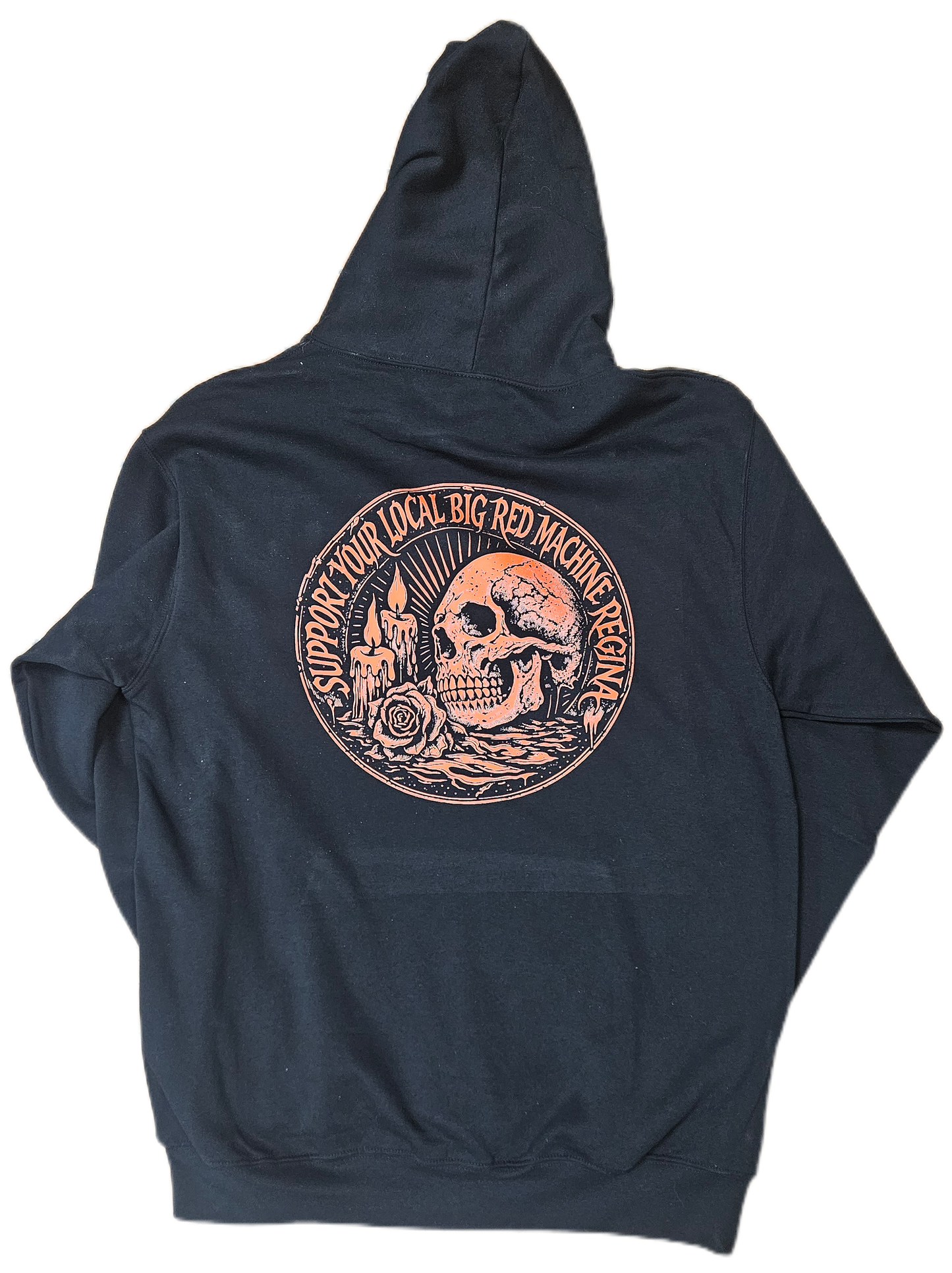 Red skull hoodie