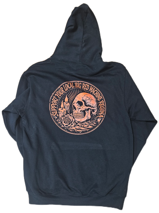 Red skull hoodie
