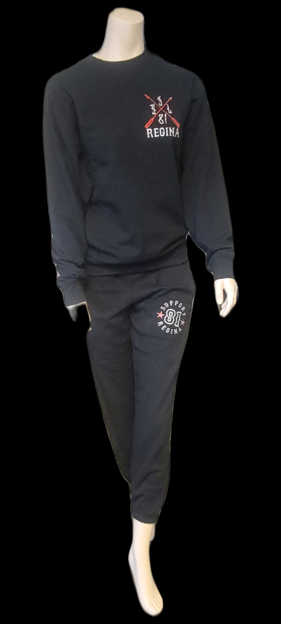 Black sweat suit